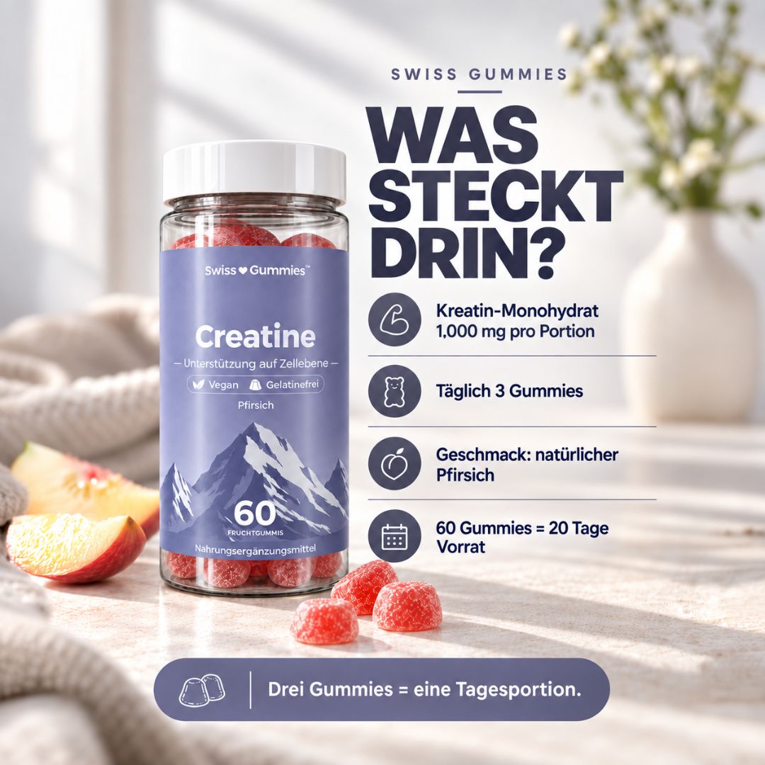 Creatine – Fruchtgummis mit 1000 mg Kreatin-Monohydrat